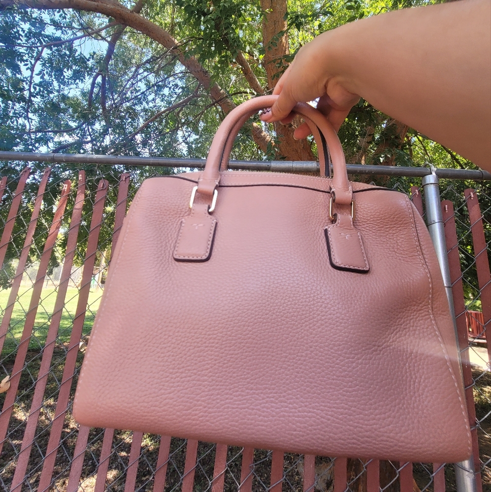 Tory Burch Pink Leather Tote - Picture 7 of 15